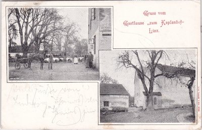 Linz-Kaplanhof, Gasthaus, ca. 1900 