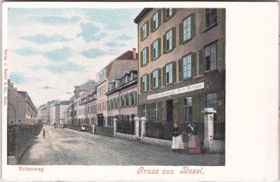 Basel, Erlenweg, Restaurant, ca. 1900 