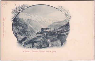 Mürren, Grand Hotel des Alpes, ca. 1900 