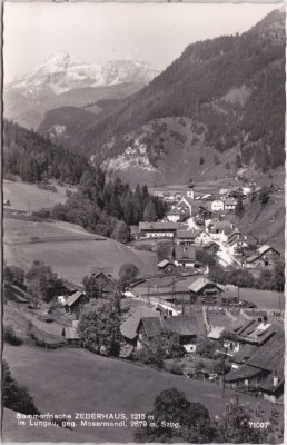 Zederhaus im Lungau, Ortsansicht, ca. 1960 