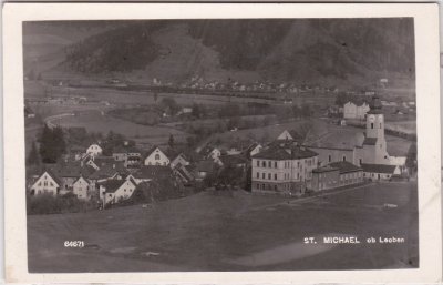 St. Michael ob Leoben (Steiermark), Ortsansicht, ca. 1935 