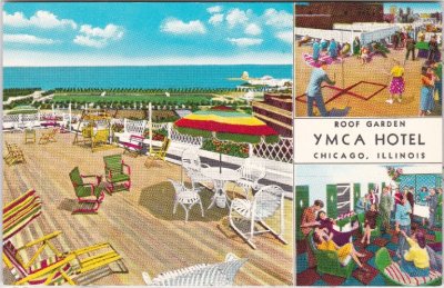 Chicago (Illinois), Y.M.C.A. Hotel, South Wabash Avenue, ca. 1965 