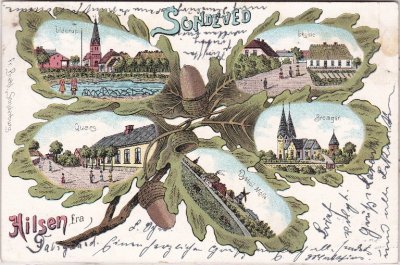 Sundeved (Sundewitt), u.a. Ulderup, Farblitho, ca. 1900 