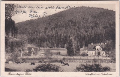 38700 Braunlage (Harz), Oberförsterei Oderhaus, ca. 1930 