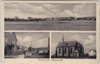 57583 Nauroth (Westerwald), u.a. Straßenansicht, ca. 1940 