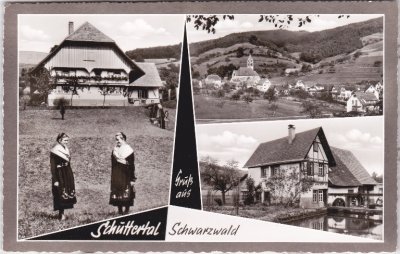 77978 Schuttertal im Schwarzwald, u.a. Mühle, ca. 1955 
