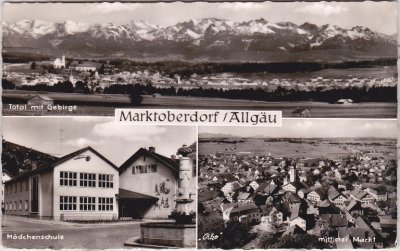 87616 Marktoberdorf (Allgäu), u.a. Mädchenschule, ca. 1955 