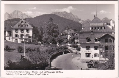 87645 Hohenschwangau im Allgäu, Straßenansicht, ca. 1950 