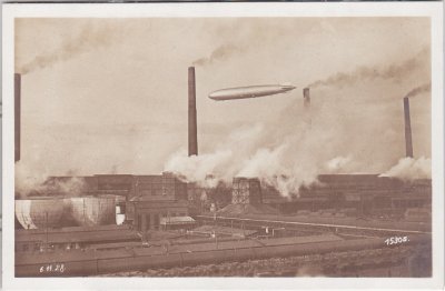 06237 Leuna (Bezirk Halle), Leuna-Werke, Luftschiff, Zeppelin, 1928