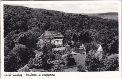 31737 Steinbergen (Rinteln), Schloss Arensburg, ca. 1955