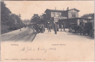 20097 Hamburg-Klostertor, Bahnhof, ca. 1910
