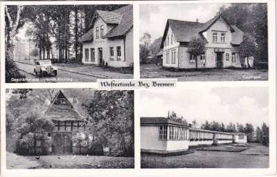 27412 Westertimke, u.a. Geschäftshaus Kroning, ca. 1955