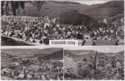 57080 Eiserfeld/Sieg (Siegen), Ortsansichten, ca. 1960 