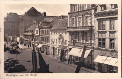 45657 Recklinghausen, Markt, ca. 1950 