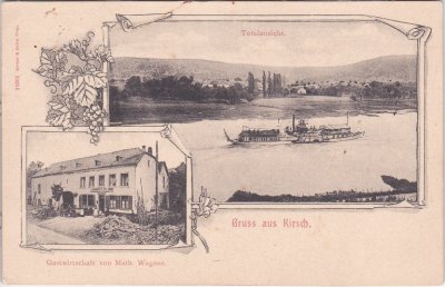 54340 Kirsch an der Mosel (Longuich), Gastwirtschaft, ca. 1900