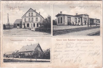 49419 Ströhen (Wagenfeld), u.a. Bahnhof, ca. 1905