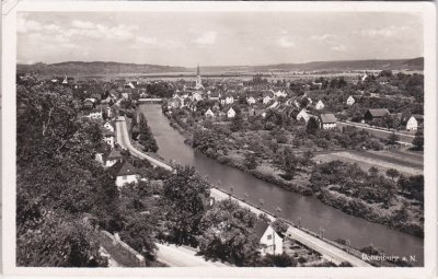 72108 Rottenburg am Neckar, Ortsansicht, ca. 1935