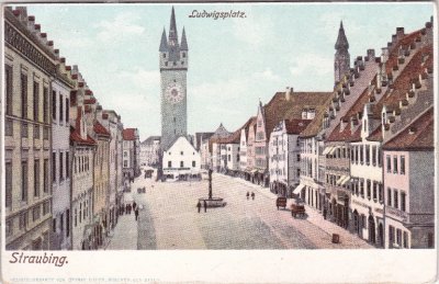 94315 Straubing, Ludwigsplatz, ca. 1900