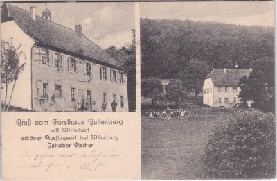 97234 Guttenberg (Reichenberg/Unterfranken), Forsthaus, ca.1915