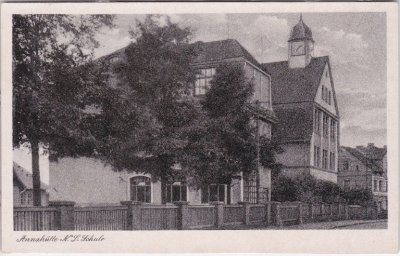 01994 Annahütte (Schipkau/Niederlausitz), Schule, ca. 1955