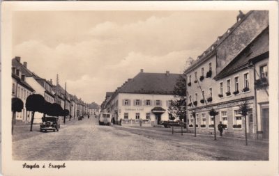 09619 Sayda im Erzgebirge, Straßenansicht, ca. 1955