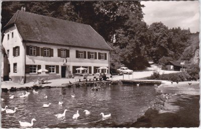 72534 Wimsen (Hayingen), Gasthaus Zur Friedrichshöhle, ca. 1960
