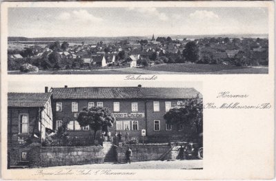 99976 Horsmar (Unstruttal), u.a. Gasthof Grüne Linde, ca. 1935
