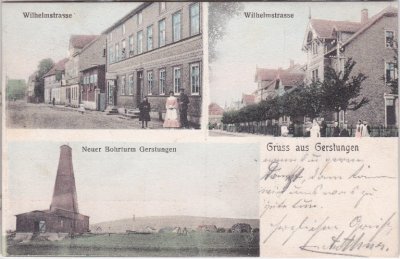 99834 Gerstungen, u.a. Neuer Bohrturm, ca. 1905