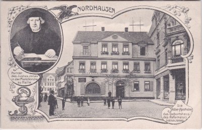 99734 Nordhausen, Adler-Apotheke, Justus Jonas, ca. 1905