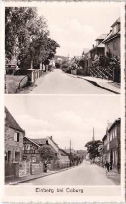 96472 Rödental-Einberg (bei Coburg), Annawerkerstraße, ca. 1955