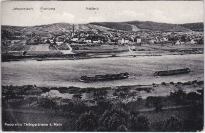 97291 Thüngersheim am Main, Ortsansicht, ca. 1935