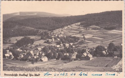 98744 Deesbach im Thüringer Wald, Ortsansicht, ca. 1955