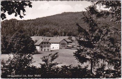 93474 Arrach (Bayerischer Wald), Gasthof Eck, ca. 1955
