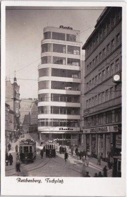 Reichenberg in Böhmen (Liberec), Tuchplatz, ca. 1935