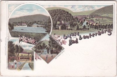 37431 Bad Lauterberg im Harz, Farblitho, ca. 1895