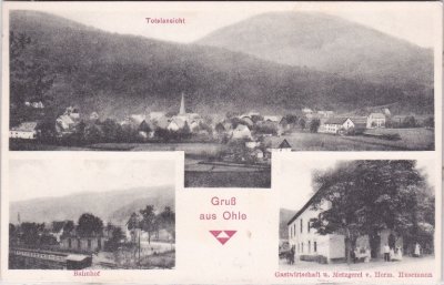 58840 Ohle (Plettenberg), u.a. Bahnhof, ca. 1905