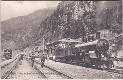 Trasquera (Piemont), Bahnhof Iselle di Trasquera, ca. 1905