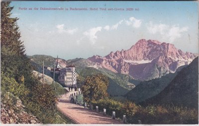 Buchenstein (Venetien), Hotel Tirol, ca. 1910