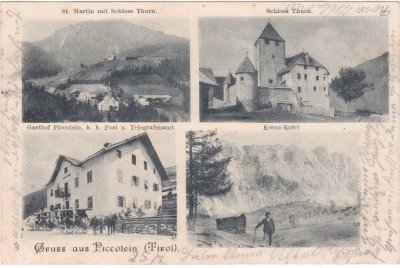 Pikolein in Südtirol (St. Martin in Thurn), Gasthof Piccolein, ca. 1900