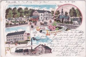 09618 Brand-Erbisdorf-Langenau, Farblitho, ca. 1900