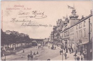 20359 Hamburg-St. Pauli, Straßenansicht, ca. 1900
