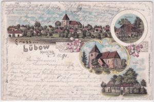 23972 Lübow (Mecklenburg), Farblitho, ca. 1900