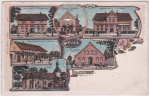 27612 Loxstedt, Gasthöfe, Farblitho, ca. 1900