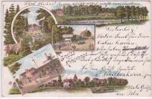 30559 Hannover-Kirchrode, u.a. Mühlenschenke, Farblitho, ca. 1905