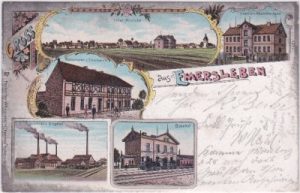38822 Halberstadt-Emersleben, Farblitho, ca. 1900