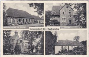 49584 Fürstenau-Schwagstorf, Gasthof Broermann, ca. 1955