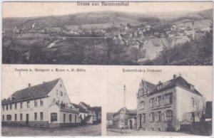 69245 Bammental, u.a. Gasthaus, Postamt, ca. 1910