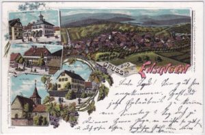 71665 Vaihingen an der Enz-Ensingen, Farblitho, ca. 1905