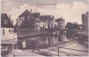 73728 Esslingen am Neckar, Kanal, ca. 1905