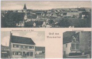 75389 Neuweiler, u.a. Warenhandlung, ca. 1910